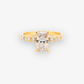 Anillo Radiant 1.80 CTW Diamante de Laboratorio IGI Oro Amarillo 14K