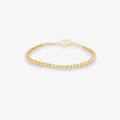 Pulsera tenis de oro amarillo de 14K con diamante cultivado de 1.992 CT
