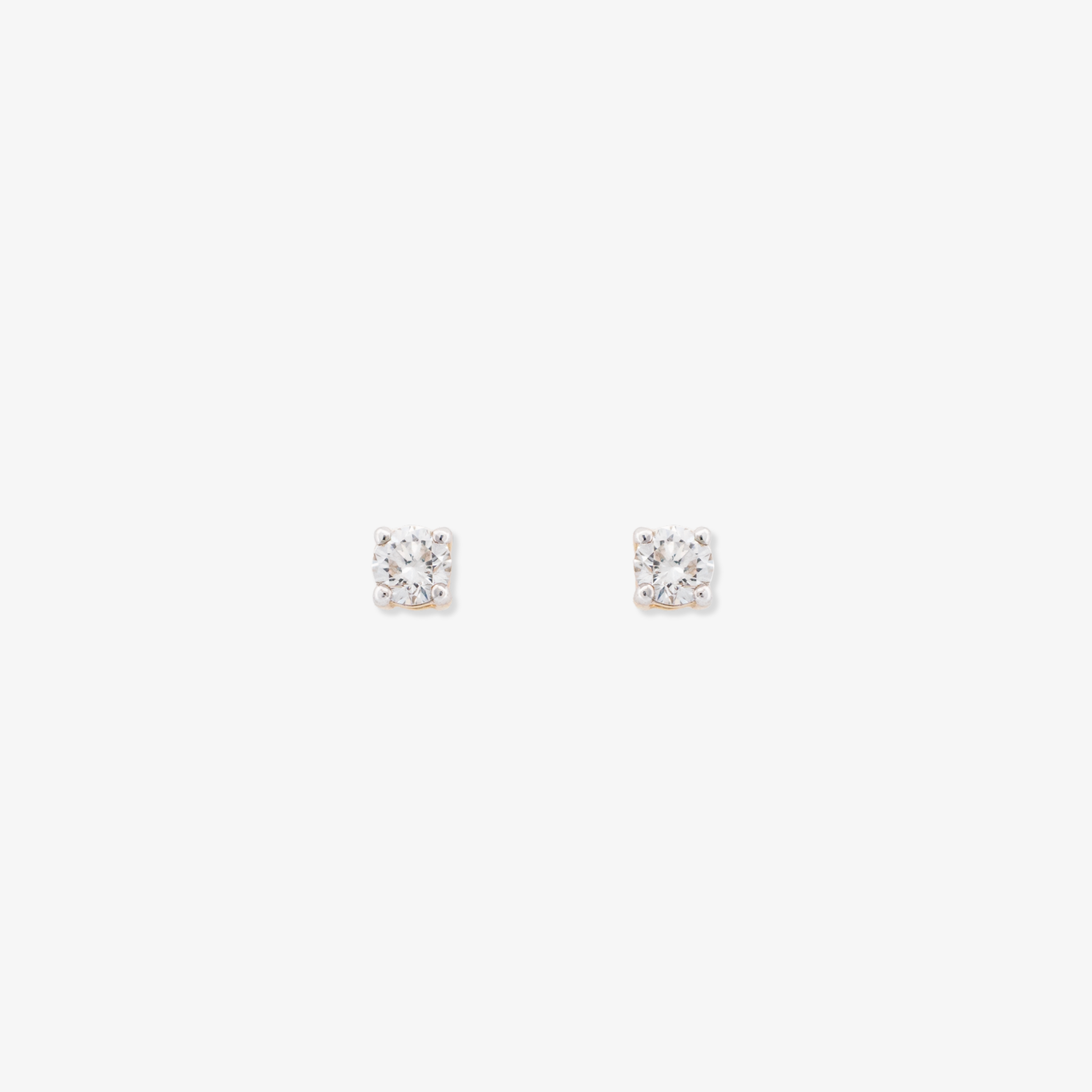 Aretes Solitario 0.30 CTW Diamante de Laboratorio Oro 10K