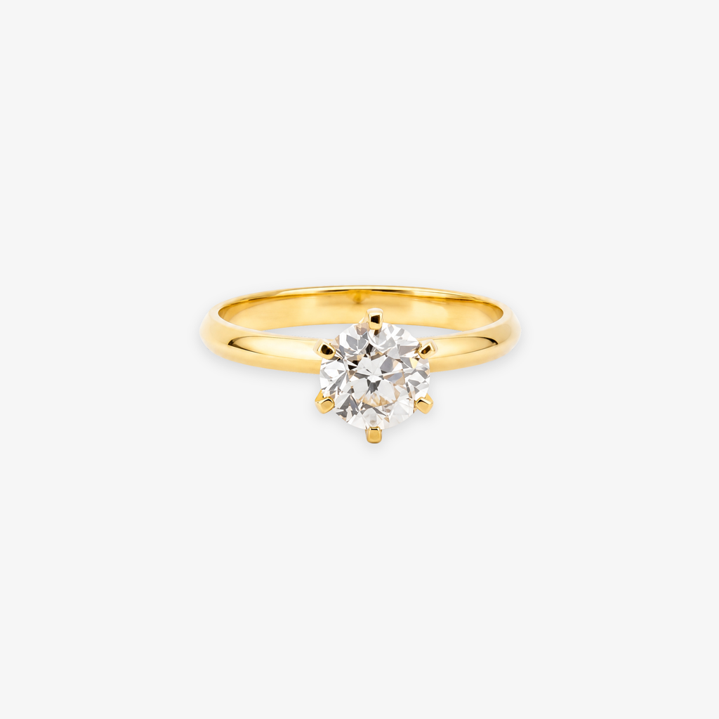 Anillo de Compromiso Solitario 1.22 CTW Diamante Natural